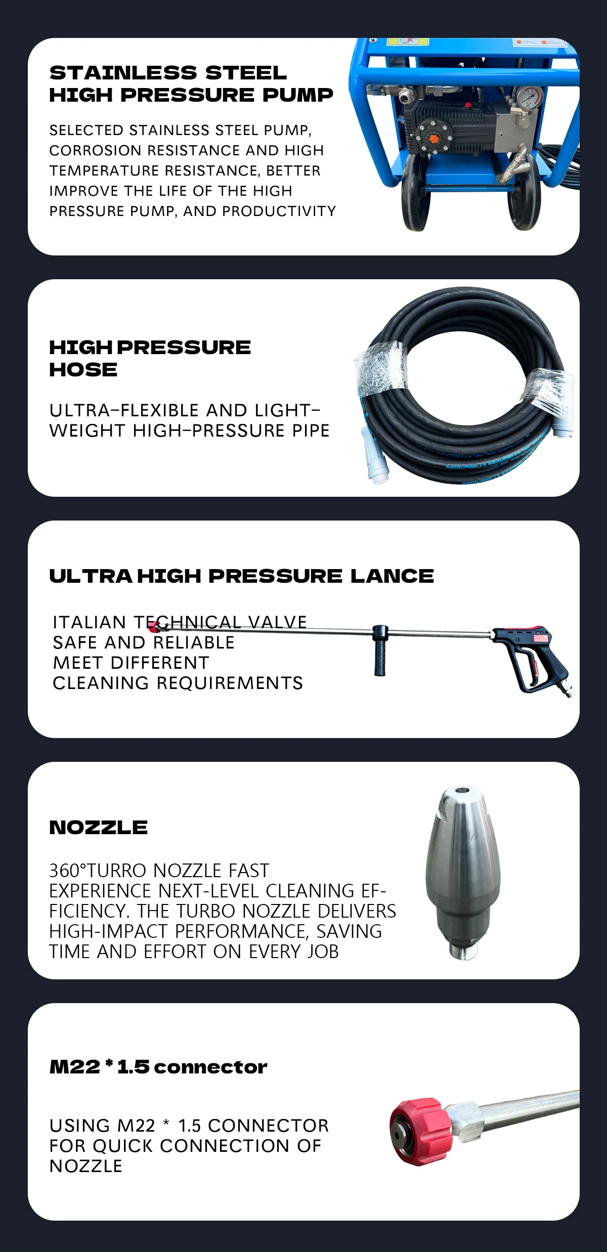 60hz hot selling rate cleaning machine heavy duty ship deck electric pressure washer-5