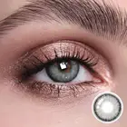 Gray SALRI GRAY Color Contact Lens Contact Lenses Cycle Eye Contacts Cosmetic Lens Size 14mm
