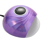 Nail Fan XZMUV M4 Touch Button Purple 84w Round Led Nail Lamps Gel Nail Dryer Uv Led Nail Fan Dryer