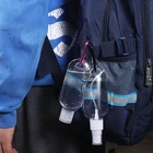 Bottle With Top 30ml 50ml PET Key Ring Hanging Spray Bottle With The Butterfly Top Lip Cover Hand Sanitizer Empty Bottle
