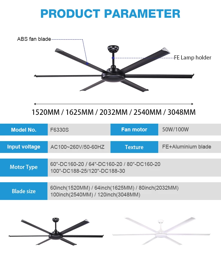 Ceiling Fan, Aluminum, 100 W, FE+Aluminum Blade - detail 8