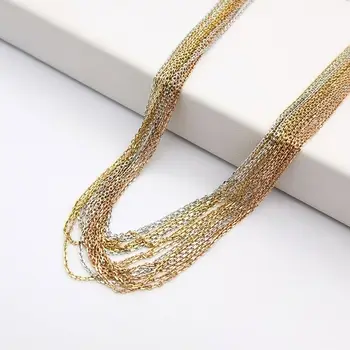 9K 14K 18K Real Gold Cross Chain Necklace Wholesale, Karat Solid Gold Cable Cross Chain Necklace Women Jewelry