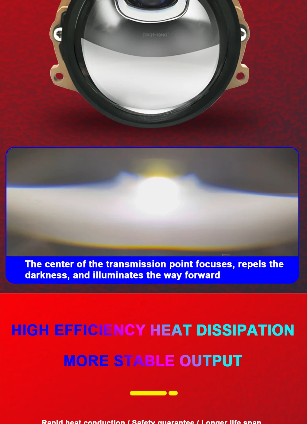 Cars 3 inch CSP chips Dual lens Projector lens bi led 75w 85w 100w 3 piece reflector bowl matrix bi led projector headlamp