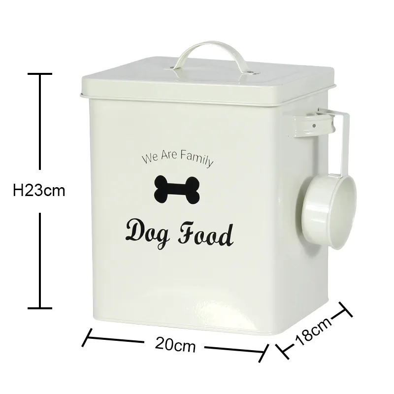 Hot Sale Airtight Moisture-proof Large Capacity Metal Pet Food Storage