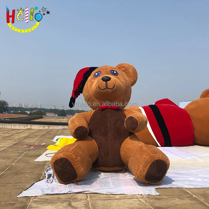 santa bear inflatable