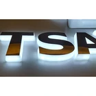 Custom Outdoor Led Sign Custom Shop Outdoor Acrylic Stainless Steel Light Up Led Letter Sign Backlit Logo