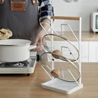 Rack Drain New Style Fashion Durable Kitchen Lid Rack Premium Quality Three-layer Pot Lid Drain Rack