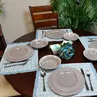 Set Western Dinnerware Sets Dishwasher Safe And Easy Care Grey Dinnerware Set