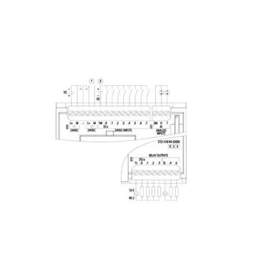 6ES72121HE400XB0 SIMATIC S7 1200 PLC CPU 1212C DC RELAY 8DI 6DO 2AI 6ES7212-1HE40-0XB0 SIEMENS