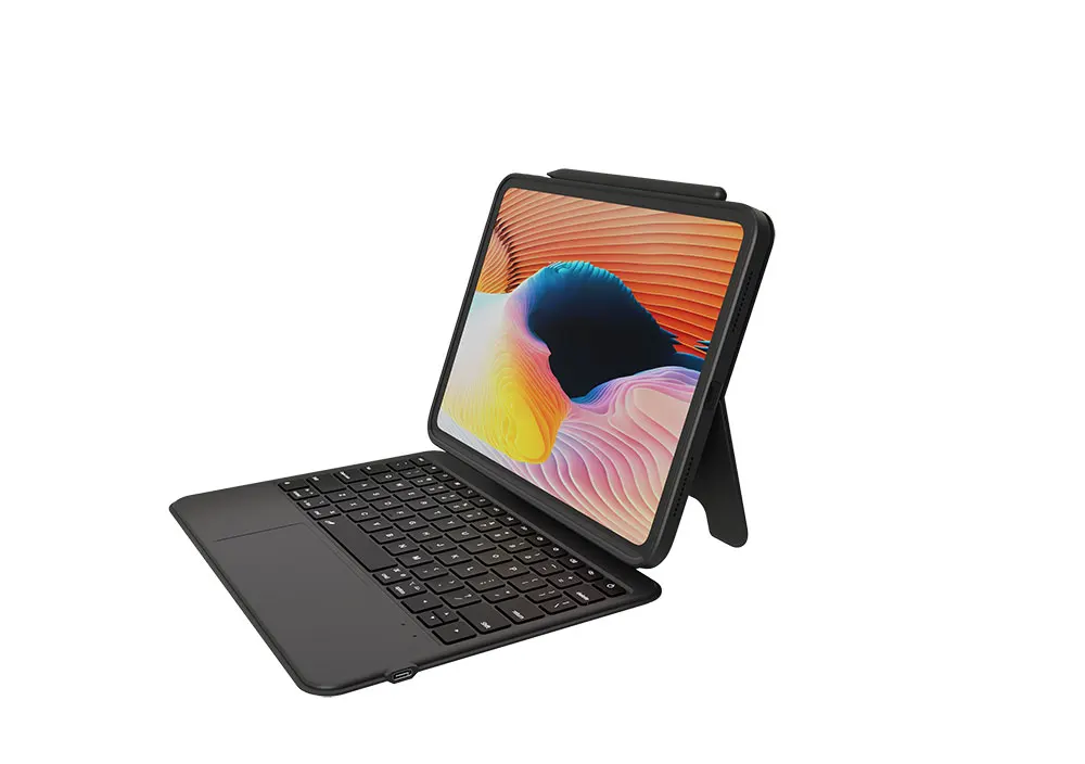 product laudtec 3pin detachable keyboard folio case for ipad pro 13 air 11 works in both portrait and landscape modes with stand pbk344-9