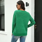 Patterns Custom Funny Knitted Christmas Sweater Deer Patterns Long Sleeve Women Christmas Sweater