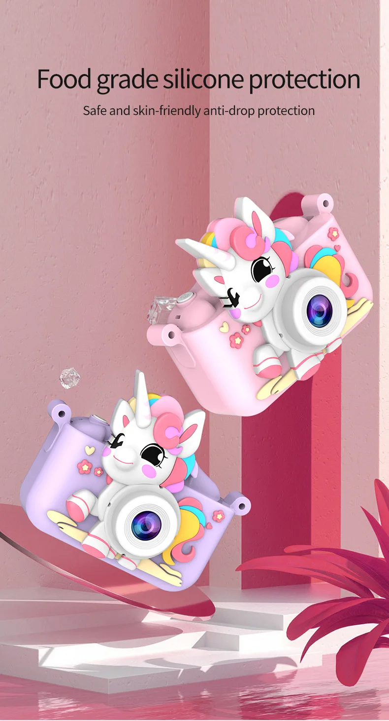 2024照片视频数码相机卡通1080P高清双相机