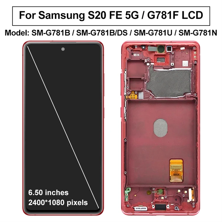 Original Oem Amoled Screen For Sam Sung Galaxy S20 Fe With Frame Lcd ...
