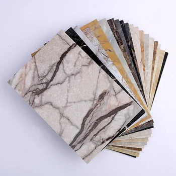 1220x2440mm High Glossy UV Coating Marble Decorative Board PVC Wall Panel