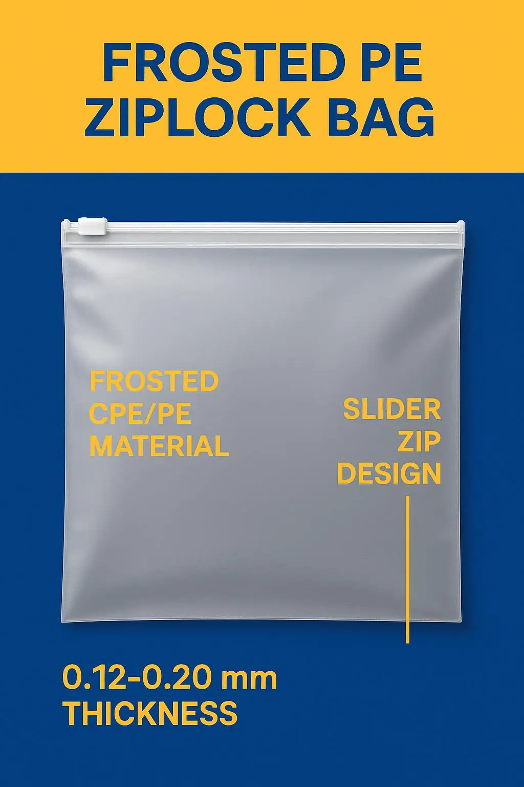 Custom Printed PVC Frosted Slider Pouch Reusable Gravure Printing for Clothing and Travel Packaging - detail 4
