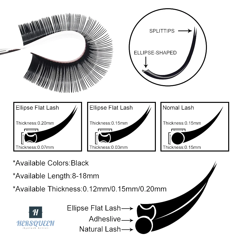 Wholesale Handmade Silk Flat Eyelashes Cashmere Mink Eyelash Extensions