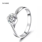 Gemstone Jewelry 18k Ring Natural Diamond Gemstone 18K White Gold Jewelry Diamant Ring Box