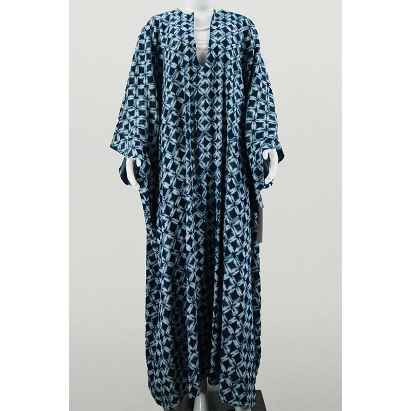 Ramadan Eid Islamic Abaya Dress for Women Long Sleeve Printed Prayer Robe Modest Muslim Wear Hijab Long Dress details