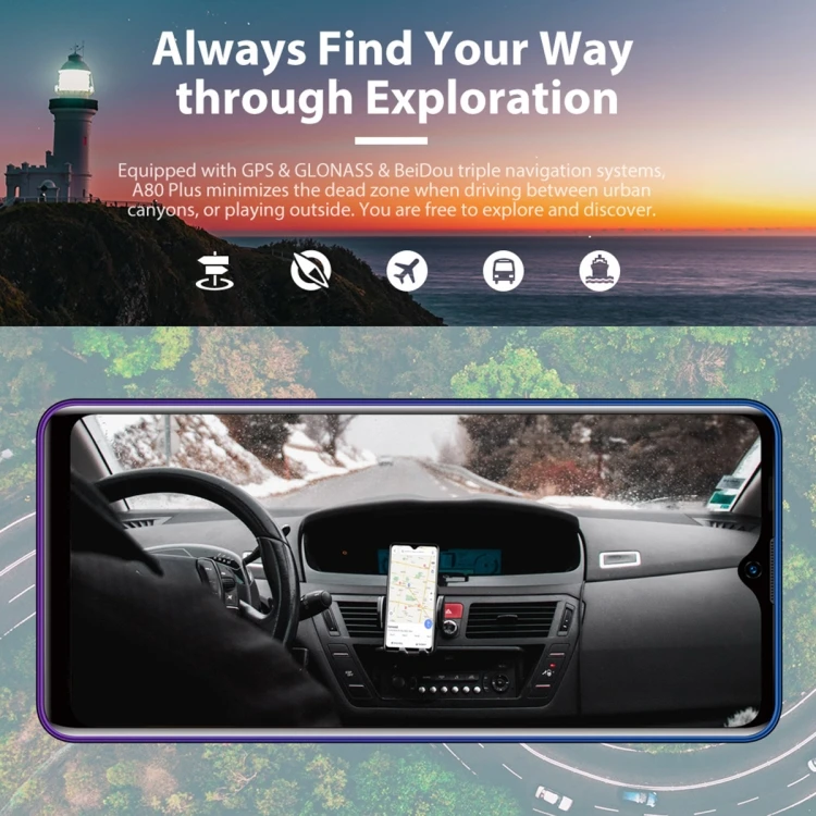 Blackview A80 Plus 2020 4GB+64GB 6.49 inch 4680mAh Octa Core Android 10.0