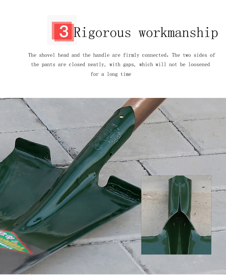 product factory direct product wholesale the best quality multifunctional steel square spade shovel head-7