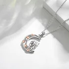 Friends Isunni S925 Sterling Silver Best Friends Forever Pendant Moon And Star Necklaces