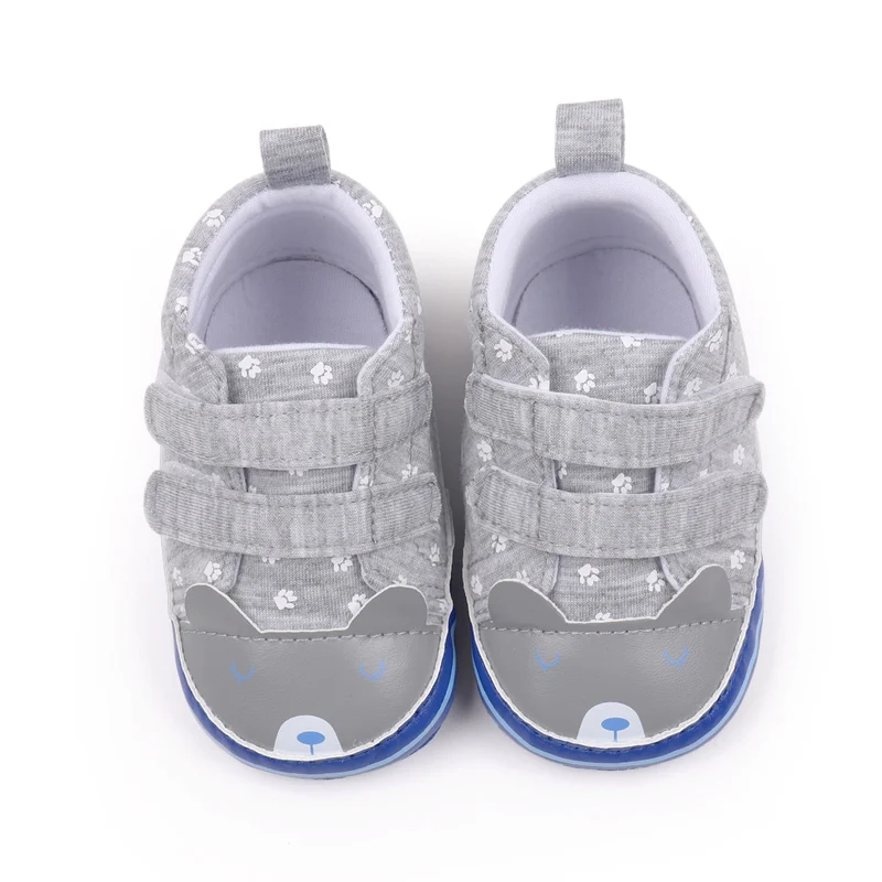 Double Hook&Loop for Spring Autumn Summer-0-18 Months Baby and Toddler Casual Shoes Flat Design factory