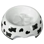 Cat Dog Food Amazon Hot-selling Durable Melamine Non-slip Pet Cat Dog Slow Feed Pet Food Bowl Pet Slow Feeding Bowl