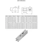 Spring Nut Nuts Supplier 2A47-2H09.AA.01 M4 M5 M6 Steel Spring Ball T Nut For Aluminum Profile