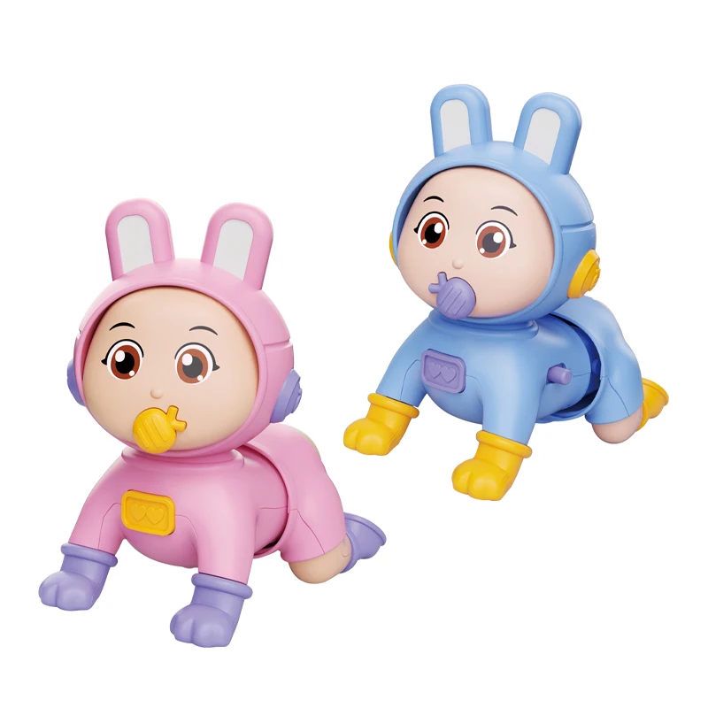 Baby learn to walk toys electric crawling baby doll with music
