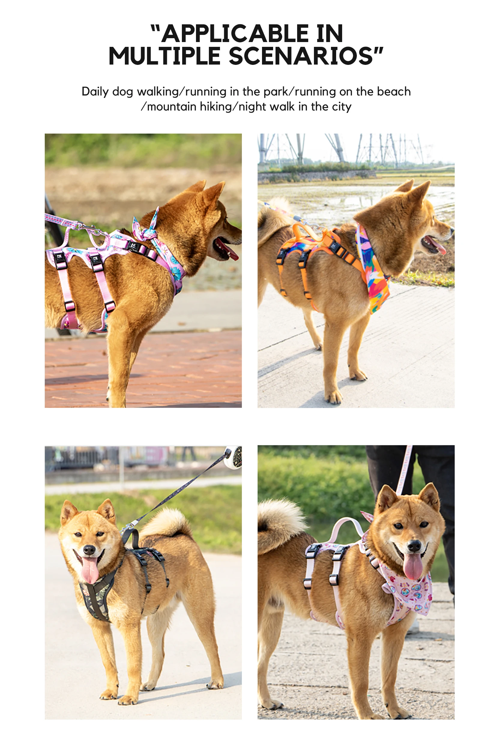 Kingspeed New Upgraded Tarrow Dog Vest Puppy Harness With Colorful Printing Dog Harness Hot Sell Pet Vest