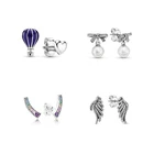 New Arrival High Quality Fashion Jewelry 925 Sterling Silver CZ Sparkle Stud Earrings