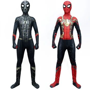 Halloween Cosplay Costume Newest Spider Man Spiderman Costume Fancy Jumpsuit Adult And Children Red Black Cosplay Clothes
