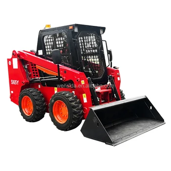 Four-wheel-drive skid steer loader/small and exquisite mini forklift/engineering mini skid steer loader