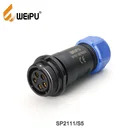 Sp Weipu SP Series Connector SP2111/S Solder Crimp IP68 Female In-line Cable Connector