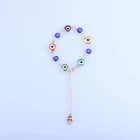 Factory Handmade Wholesale Gifts Turkish Evil Blue Eye Nazar Beads Alloy Golden Bracelets And Bangles