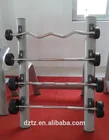 Gym Equipment TZ-3012 Fixed Straight Rubber Barbell Gym Equipment