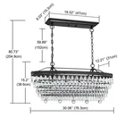 Chandeliers US Warehouse Stock Fast Delivery Luxury Modern Chandeliers Crystal Pendant Lighting 4*E12
