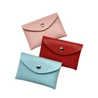 Leather Wallet Women Wallet Cheap Wholesale Customized Women Clutch Leather Card Holder Cash Envelope Wallet