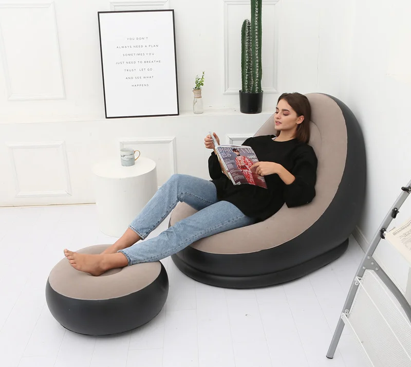 slijm ongebruikt achterstalligheid Custom Lazy Silla Inflables Outdoor Air Pump Lounge Sofa Bed Inflatable  Movie Chair Couch Sofa Adult Relax Seat Set For Adult - Buy Promising  Modern Waterproof Pvc Foldable Lounge Single Air Inflatable