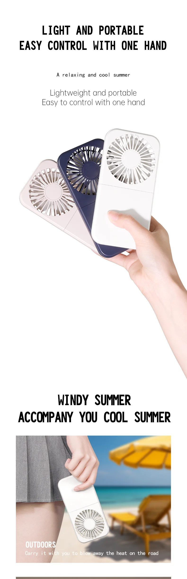 Foldable Neck Handheld Fan, USB, 5V, Battery - detail 10