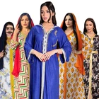 Women Muslim HJ RTS04 Fashion Hijab Scarf Jalabiya GuangZhou Hongjing Women Clothing Muslim Print Dress