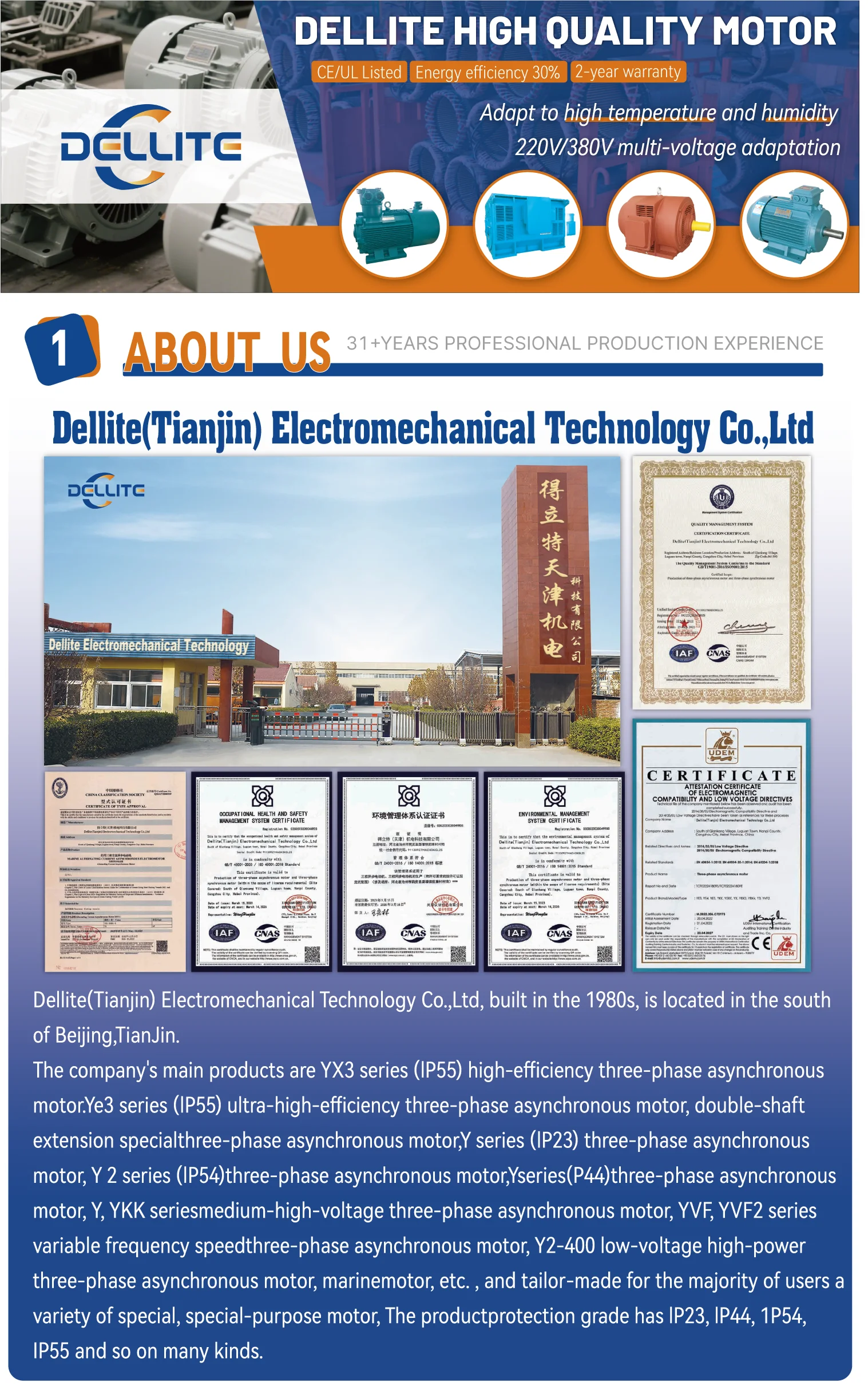 Dellite Single Phase Motor, IP54, 56mm - detail 2