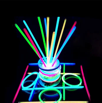 Custom Party 8inch Glow Sticks Bulk Colorful Glow Bracelet For Party Festival Supplies