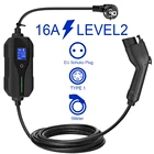 Custom Level 1 3.5kw 6A 8A 10A 13A 16A Type 1 Portable Car Ev Charger