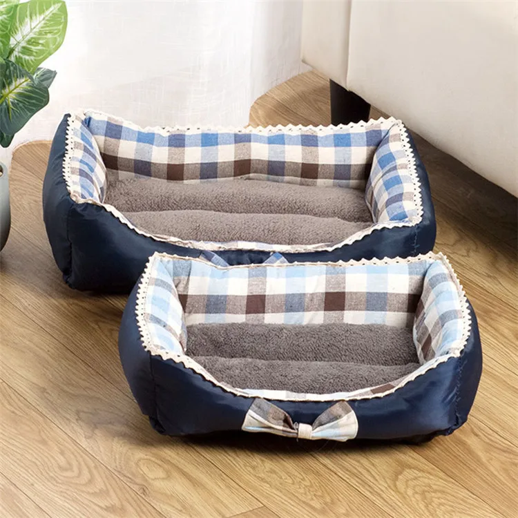 Manufacturers Lace bow pet nest mats washable eco friendly wholesale dog beds