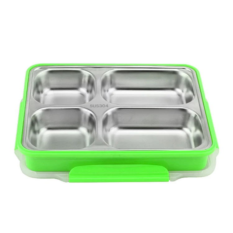 disposable wood bento box Company Institutional canteen metal inside plastic outer disposable wood bento box