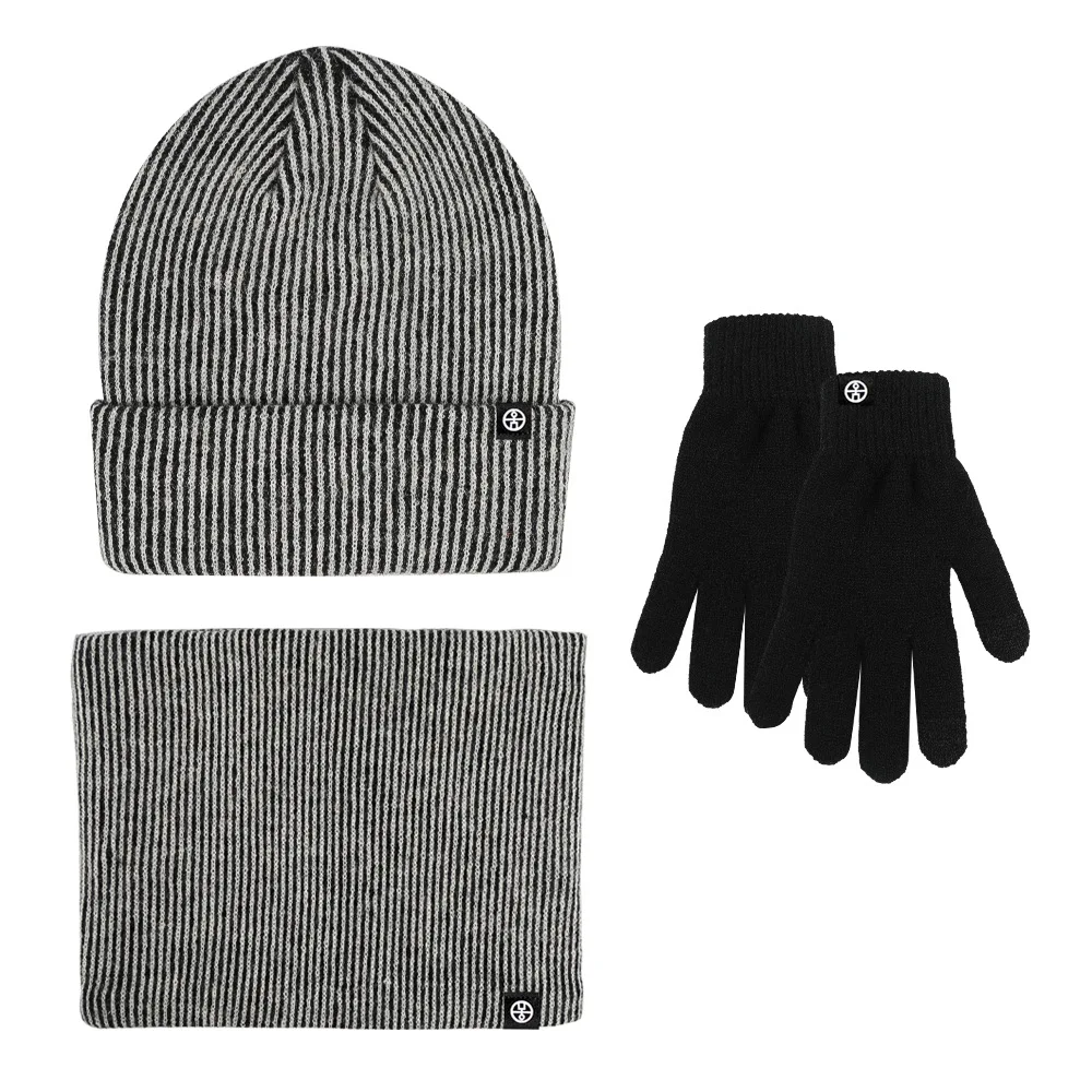MB4 Cashmere Touch Screen Gloves Neck Warmer Alpaca Wool Plush Winter Beanie Scarf Hat & Glove Sets For Women Men