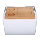 Cooler Box Camping Camping Cooler Box GINT 11L Ice Chest Outdoor Cooler Box With Wood Lid Camping Ice Box