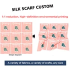 Scarves Designer Square Scarves Silk Scarves Printing Service Designer Women Square Custom Silk Scarf With Logo