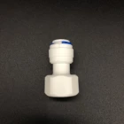 Fittings POM Plastic Push 3/8 Inch Female Thread 1/4 Inch Quick Connect Fittings For Water Purifier
